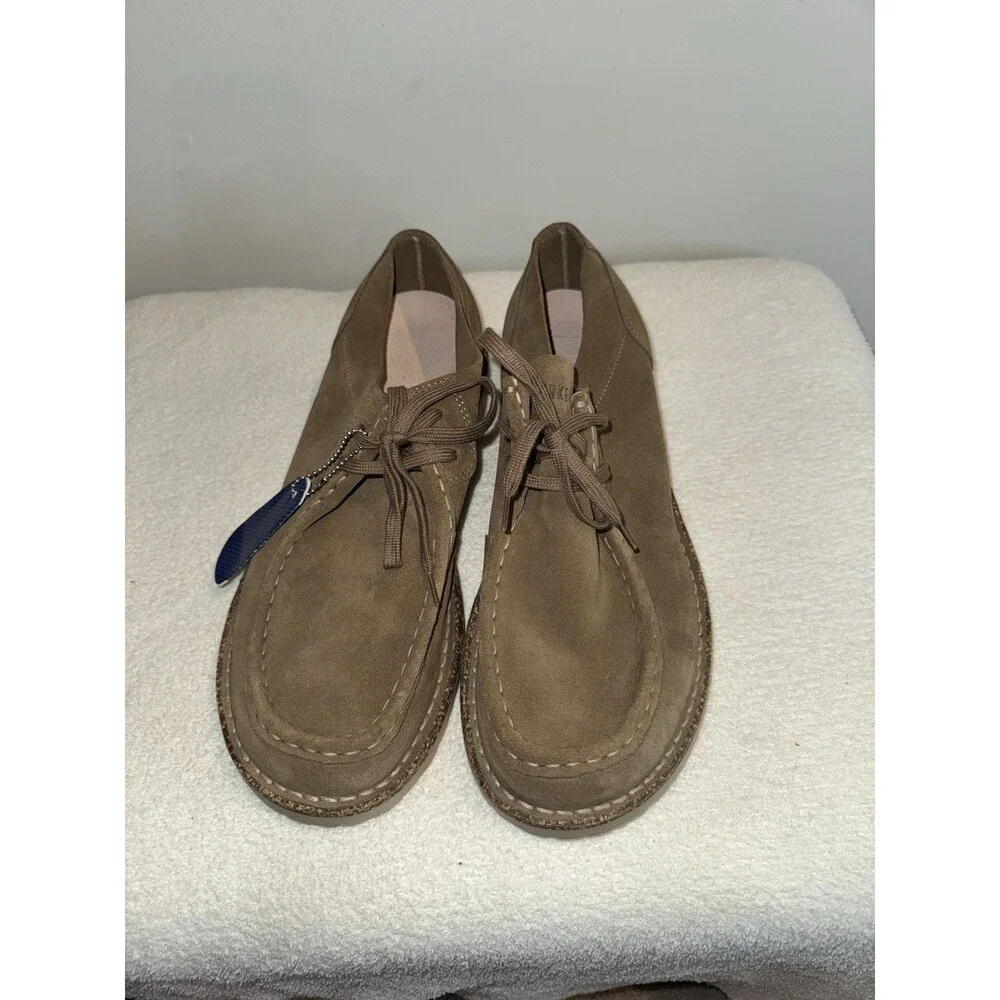 Birkenstock Brown Chukka Boat Shoes with Suede Finish. Size 45. NWT